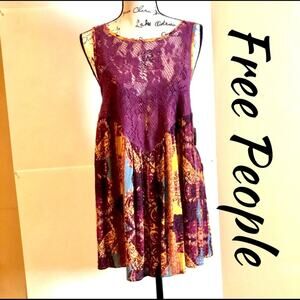 Free People Beautiful Lace Mini Dress